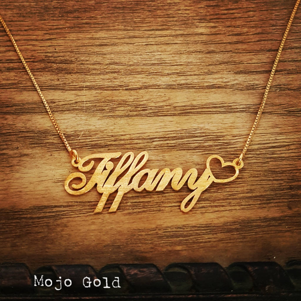 Order Any Name/Tiffany Nameplate/18K Gold Plated Name Necklace and ...