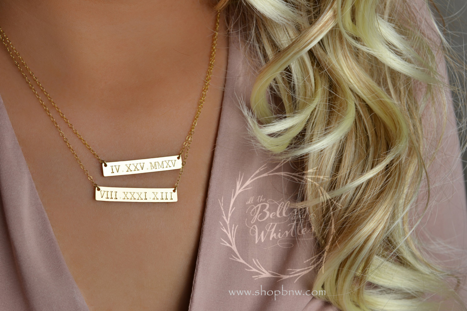 Roman Numeral Necklace Anniversary T Custom Date Necklace Wedding Date Necklace Roman