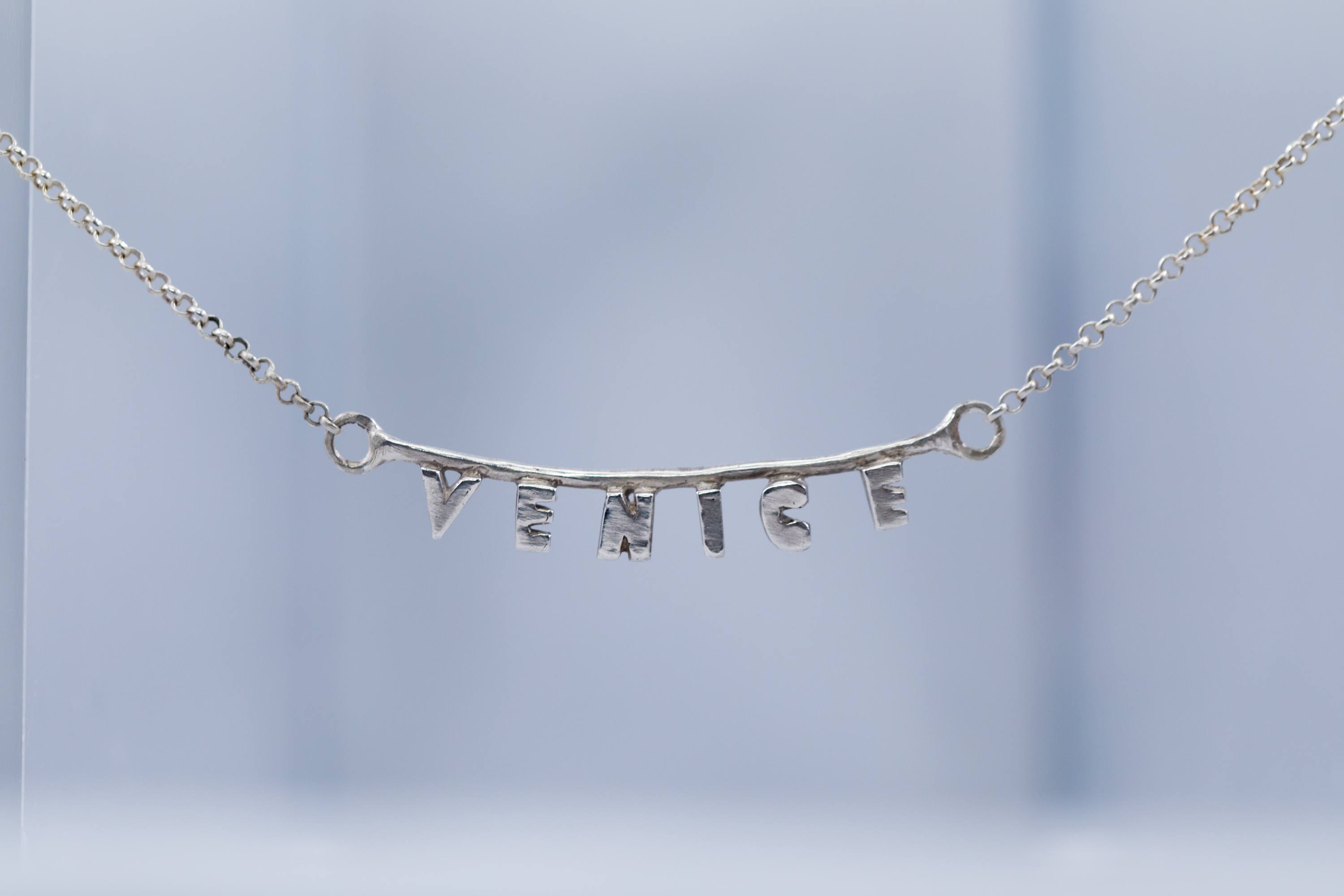 Venice necklace, Venice Beach Jewelry, Venice Sign, California Necklace