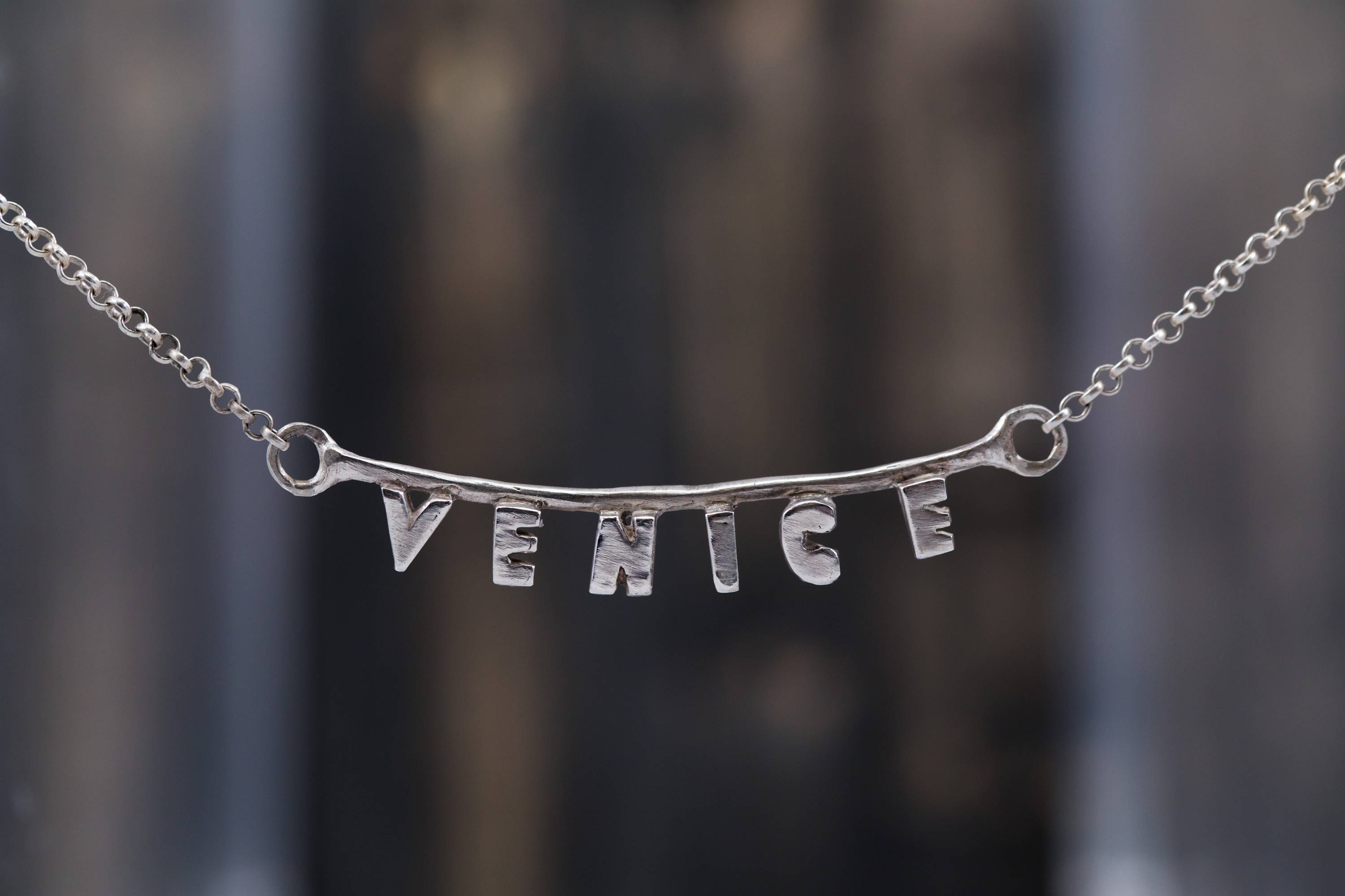Venice necklace, Venice Beach Jewelry, Venice Sign, California Necklace