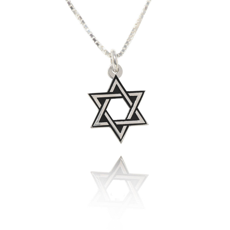 magen david, Star of David Necklace, Sterling Silver ...