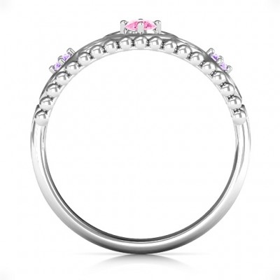 personalized Princess Charming Tiara Ring - Name My Jewelry ™