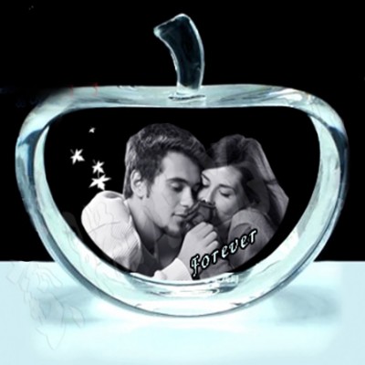 personalized Crystal With 2D/3D Photo Engraved - Name My Jewelry ™