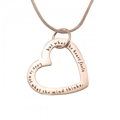 personalized Always in My Heart Necklace - 18ct  Rose Gold Plated - Name My Jewelry ™