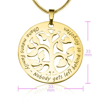 personalized Ohana Tree - 18ct Gold Plated *Limited Edition - Name My Jewelry ™