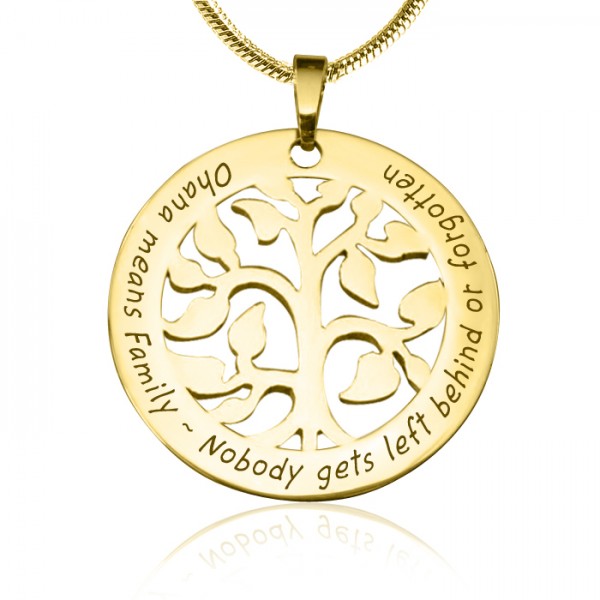 personalized Ohana Tree - 18ct Gold Plated *Limited Edition - Name My Jewelry ™
