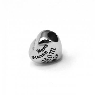 personalized Mothers Heart Charm for Charm Bangle - Name My Jewelry ™