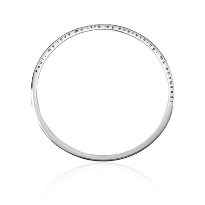 personalized Classic Bangle - Sterling Silver - Name My Jewelry ™