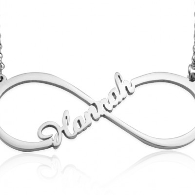 personalized Single Infinity Name Necklace - Sterling Silver - Name My Jewelry ™