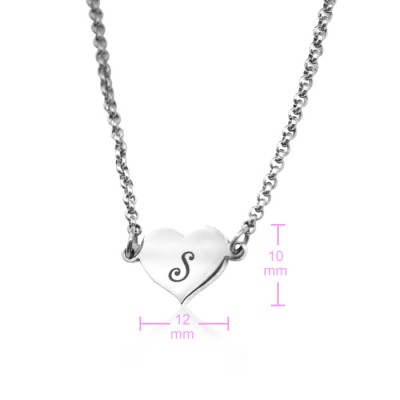 personalized Precious Heart - Sterling Silver - Name My Jewelry ™
