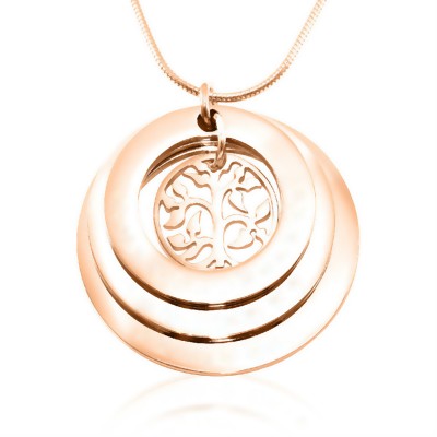 personalized Family Triple Love - 18ct Rose Gold Plated - Name My Jewelry ™