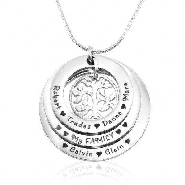 personalized Family Triple Love - Sterling Silver - Name My Jewelry ™