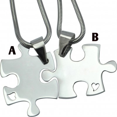 personalized Forever Friends Puzzle Two Necklaces - Name My Jewelry ™