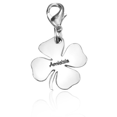 personalized Four Leaf Clover Charm - Name My Jewelry ™