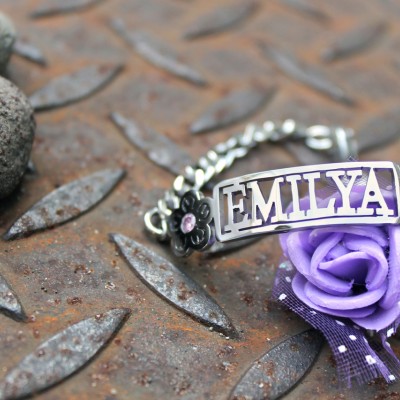 personalized Name Bracelet/Anklet - Sterling Silver - Name My Jewelry ™