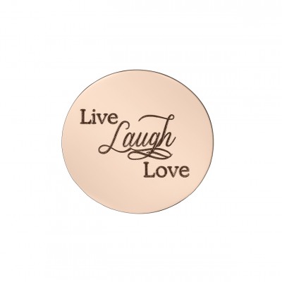 personalized Live Laugh Love Disc - Dream Locket - Name My Jewelry ™