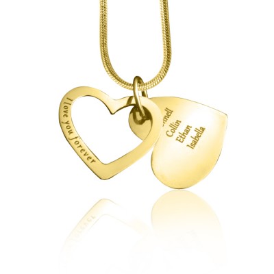 personalized Love Forever Necklace - 18ct Gold Plated - Name My Jewelry ™