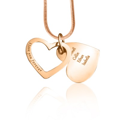 personalized Love Forever Necklace - 18ct Rose Gold Plated - Name My Jewelry ™