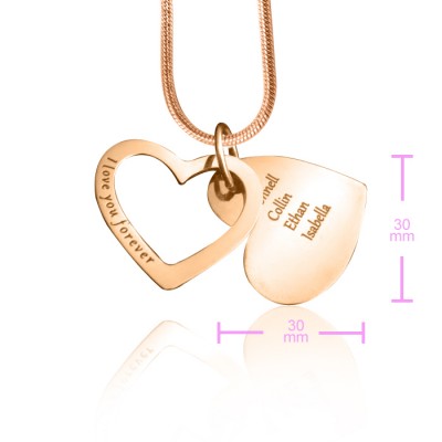 personalized Love Forever Necklace - 18ct Rose Gold Plated - Name My Jewelry ™