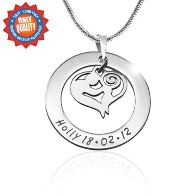 personalized Mothers Love Necklace - Sterling Silver - Name My Jewelry ™