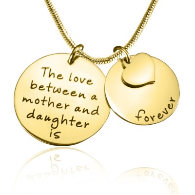 personalized Mother Forever Necklace - 18ct Gold Plated - Name My Jewelry ™