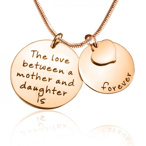 personalized Mother Forever Necklace - 18ct Rose Gold Plated - Name My Jewelry ™