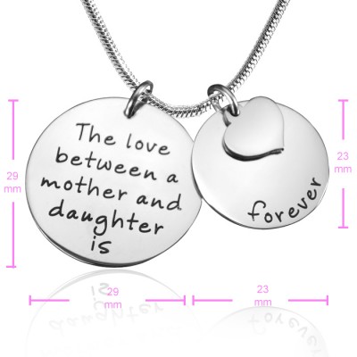 personalized Mother Forever Necklace - Silver - Name My Jewelry ™