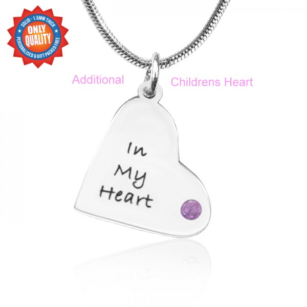 personalized Additional Childrens Heart Pendant - Name My Jewelry ™