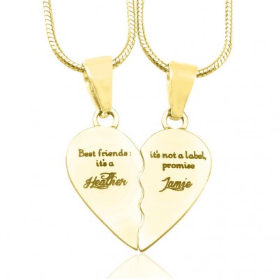 personalized My Bestie Two personalized Sterling Silver Necklaces - Name My Jewelry ™