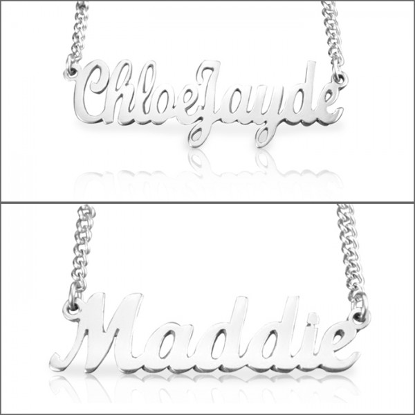 personalized Name Necklace - Sterling Silver - Name My Jewelry ™