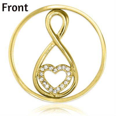 personalized Gold Infinity - Diamonte INSERT ONLY - Name My Jewelry ™