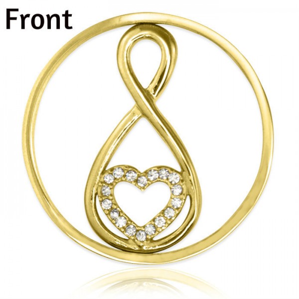 personalized Gold Infinity - Diamonte INSERT ONLY - Name My Jewelry ™