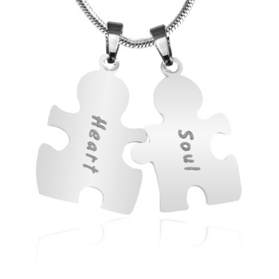 personalized Puzzle Necklace - Sterling Silver - Name My Jewelry ™