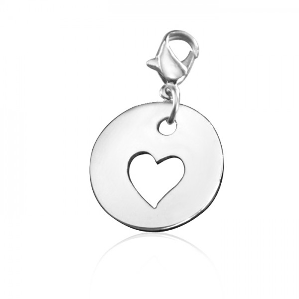 personalized Cut Out Heart Charm - Name My Jewelry ™