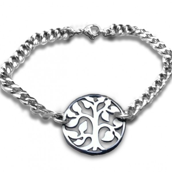 personalized Tree Bracelet - Sterling Silver - Name My Jewelry ™