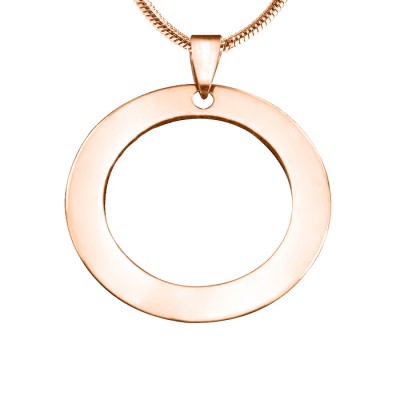 personalized Circle of Trust Necklace - 18ct Rose Gold Plated - Name My Jewelry ™