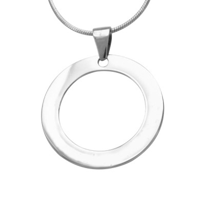 personalized Circle of Trust Necklace - Sterling Silver - Name My Jewelry ™