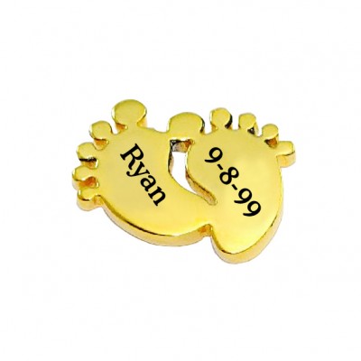 personalized Feet Charm - Dream Locket - Name My Jewelry ™