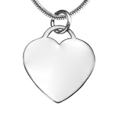 personalized Forever in My Heart Necklace - Sterling Silver - Name My Jewelry ™