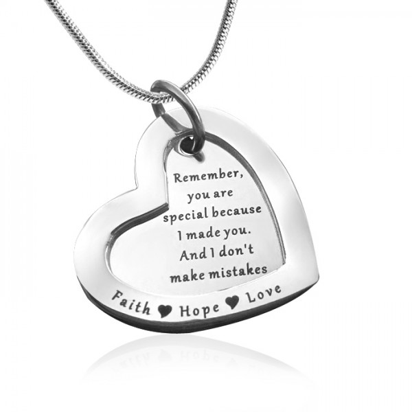 personalized Love Forever Necklace - sterling Silver - Name My Jewelry ™
