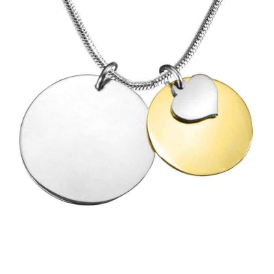 personalized Mother Forever Necklace - Two Tone - Gold  Silver - Name My Jewelry ™