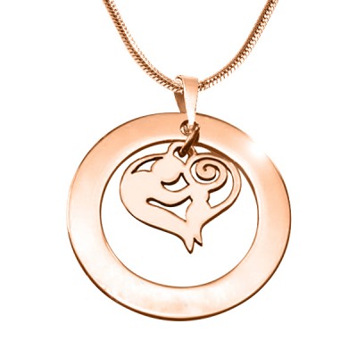 personalized Mothers Love Necklace - 18ct Rose Gold Plated - Name My Jewelry ™