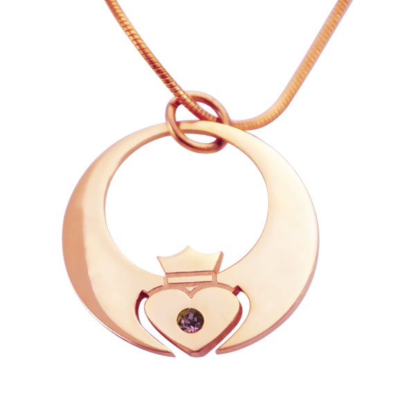 personalized Queen of My Heart Necklace - 18ct Rose Gold Plated - Name My Jewelry ™