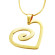 Swirls of My Heart Necklace: Crafted with Love & Gold