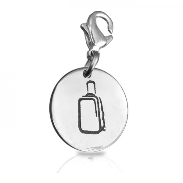 personalized Suitcase Charm B - Name My Jewelry ™