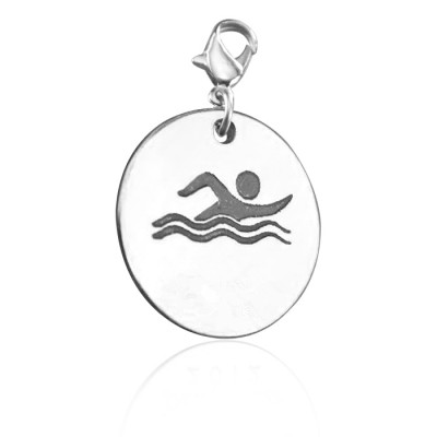 personalized Swimmer Charm - Name My Jewelry ™