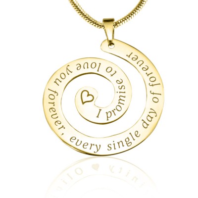 personalized Promise Swirl - 18ct Gold Plated*Limited Edition - Name My Jewelry ™