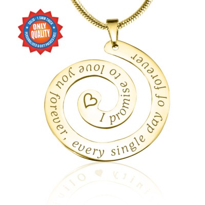 personalized Promise Swirl - 18ct Gold Plated*Limited Edition - Name My Jewelry ™