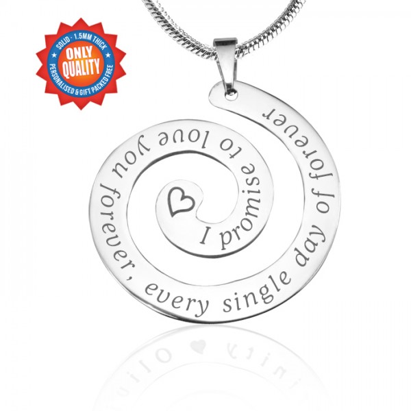 personalized Promise Swirl - Sterling Silver *Limited Edition - Name My Jewelry ™