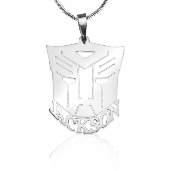 personalized Transformer Name Necklace - Sterling Silver - Name My Jewelry ™